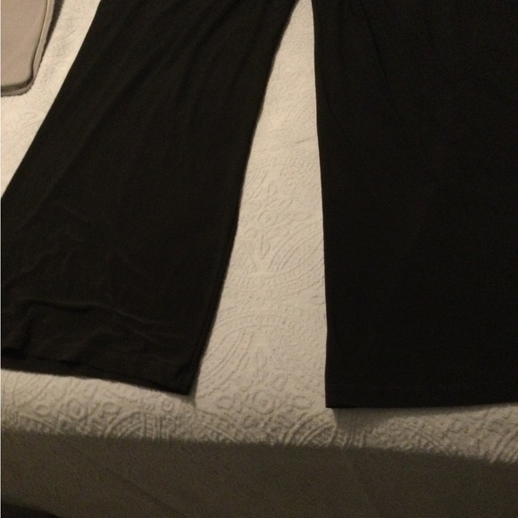 NEW Chicos black jumpsuit with built in top asymmetrical sequin overlay - Picture 12 of 14